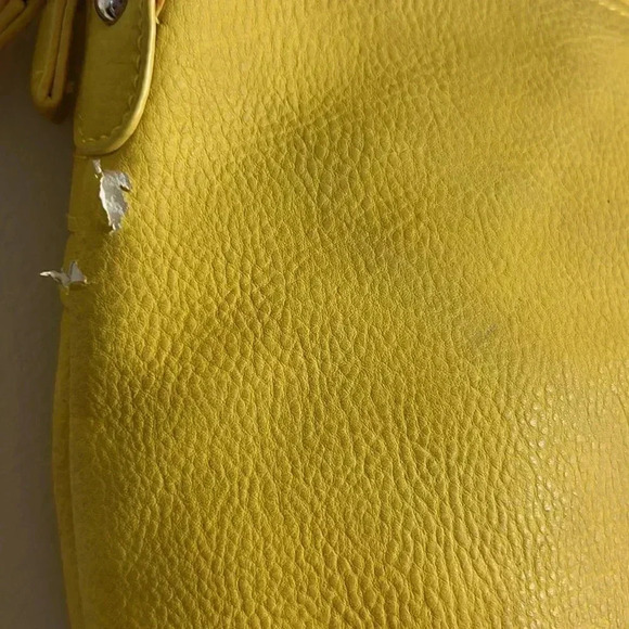 Rosetti Faux Leather Yellow Convenient Small Travel Purse Adjustable Straps - Picture 6 of 6